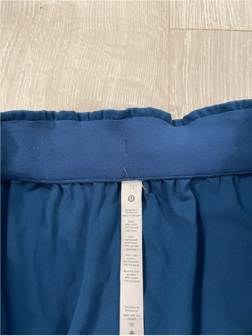 Lululemon Keep Moving Crop *High Rise, 23" Blue Borealis size 12 - Picture 8 of 16